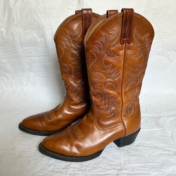 Ariat 34740 Heritage R Toe Western Leather Work Cowboy Mens Soft Toe Boot 8.5 EE - Picture 1 of 10